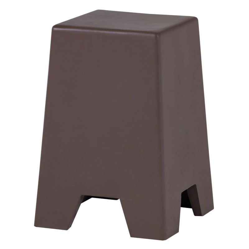 Minimalistiskt Sidobord WOOOD Zina Cementbrun