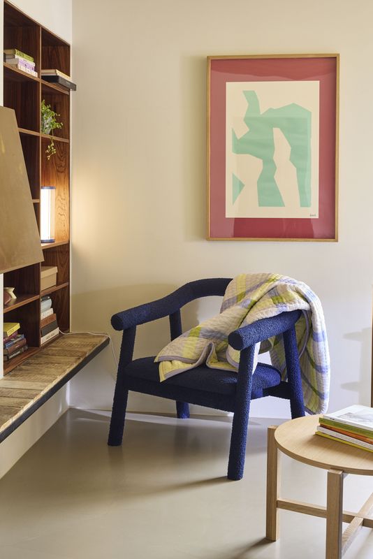 Hübsch Ouli Loungestol Mörkblå