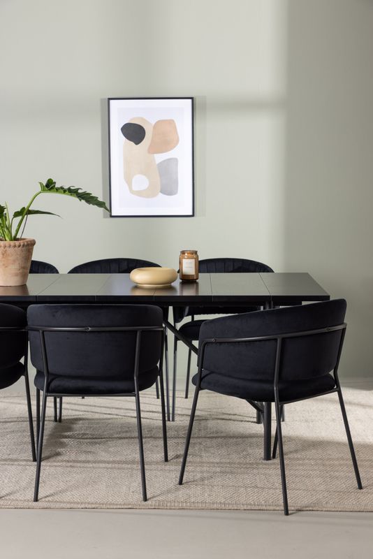 Venture Home Matgrupp Astrid med stolarna Selma