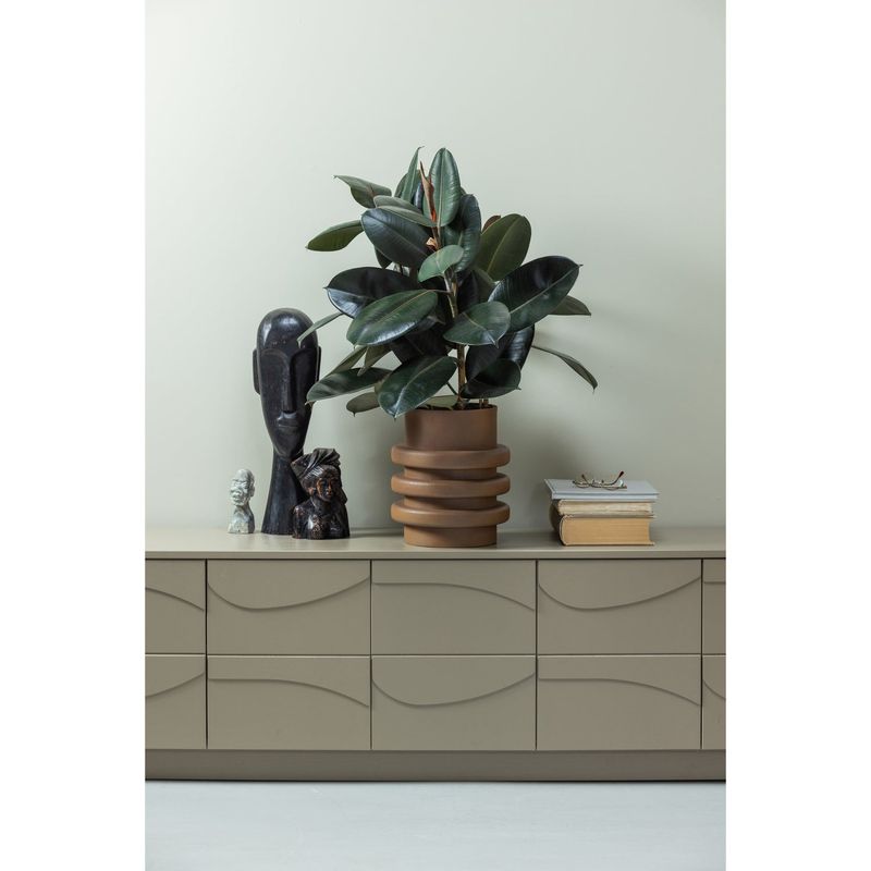 WOOOD TEO TV-bänk i FSC-certifierad furu, lerfärgad