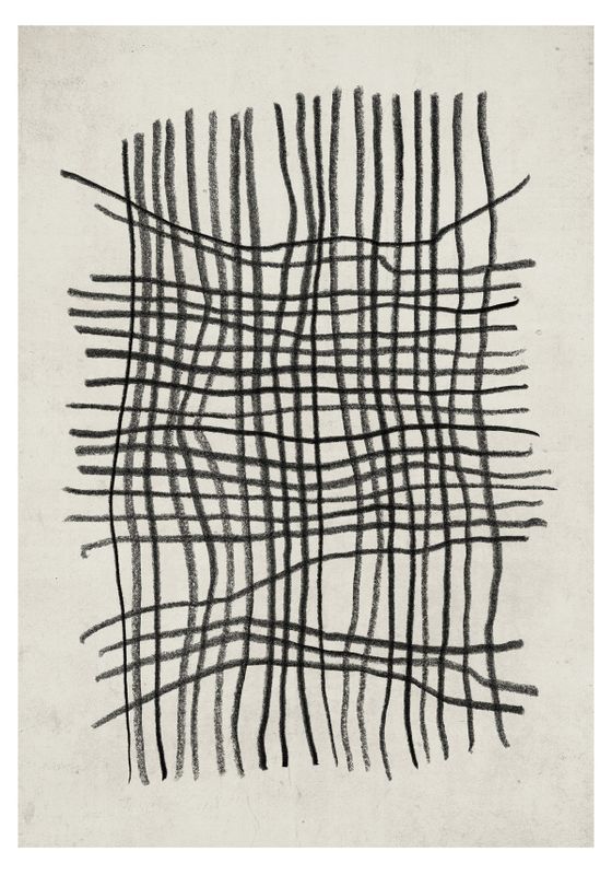 Venture Home Linework Poster Beige