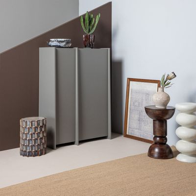 WOOOD Emel Sidobord Mörkbrun Mangoträ [FSC]