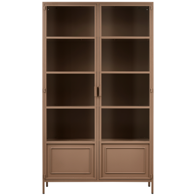 WOOOD Ronja XL Vitrinskåp Metall - Militärbrun