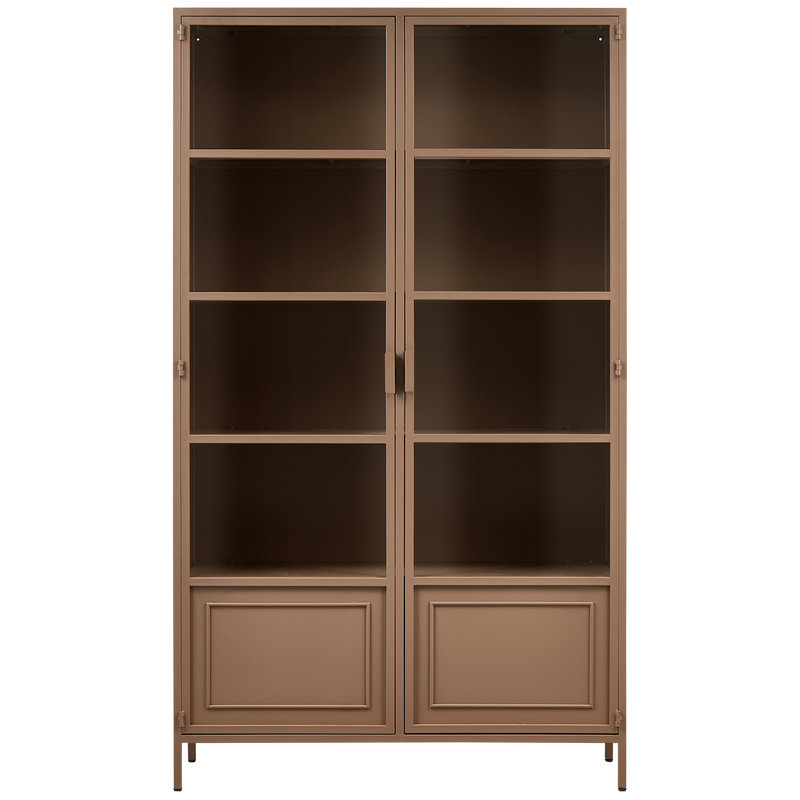 WOOOD Ronja XL Vitrinskåp Metall - Militärbrun