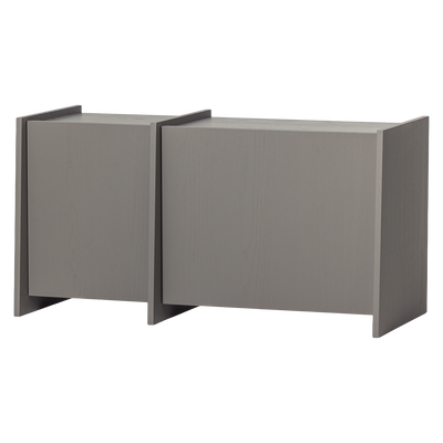 WOOOD BROCK TV-bänk 102 cm Askfanér Varmgrå