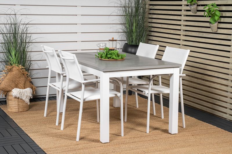 Venture Home Matgrupp Albany med stolarna Santorini