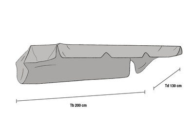 Brafab Olbia Hammocktak Grå