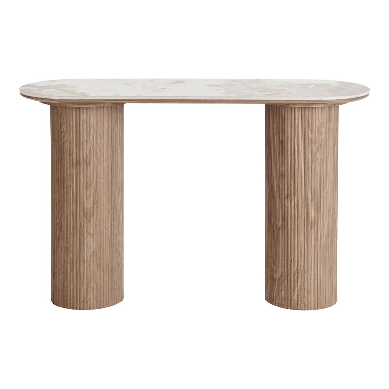 House Nordic Athens Console Bord Vit/Brun