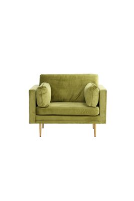 Venture Home Boom Fåtölj i Grön Sammet