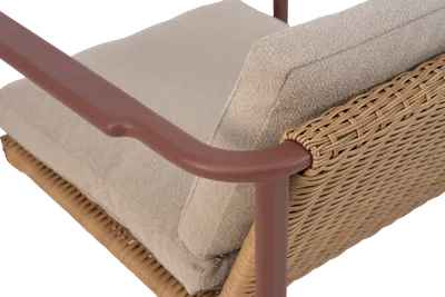Brafab Motty Fåtölj Zin Red / Teddy Beige