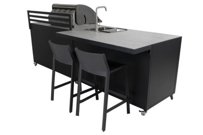 Brafab Fornax Hylla Svart 139x30 cm