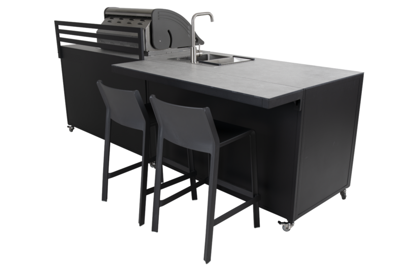 Brafab Fornax Hylla Svart 139x30 cm