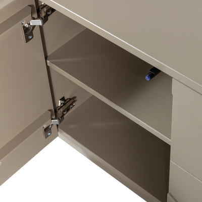 WOOOD TEO TV-bänk i FSC-certifierad furu, lerfärgad