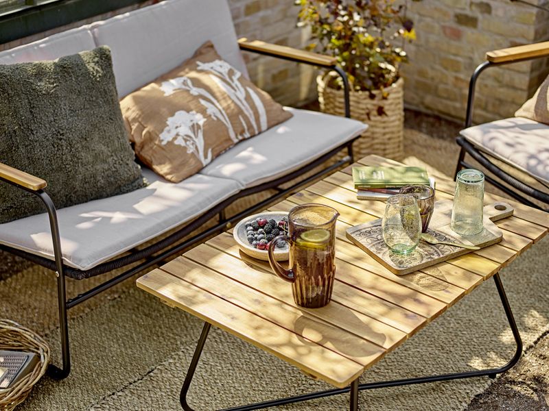 Bloomingville Hampton soffa, svart, metall