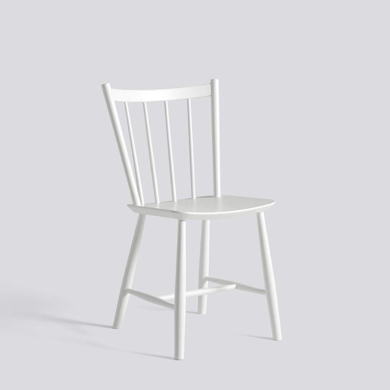 HAY J41 stol, White lacquered beech
