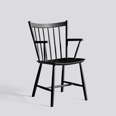 HAY J42 karmstol, Black lacquered beech