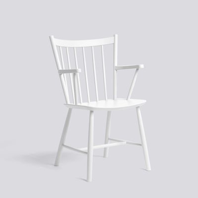 HAY J42 karmstol, White lacquered beech