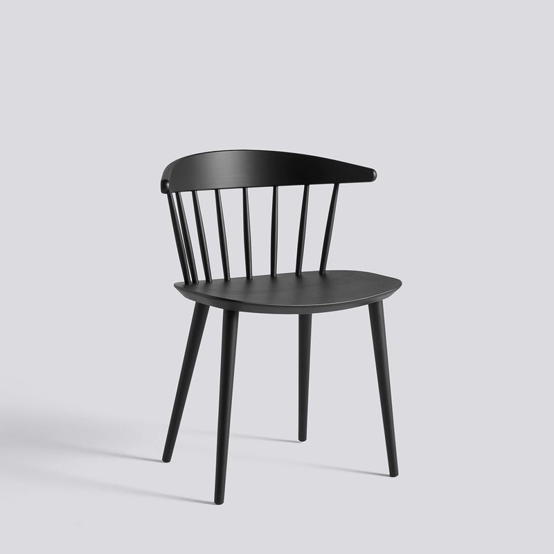 HAY J104 stol, Black lacquered beech