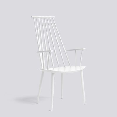 HAY J110 karmstol, White lacquered beech
