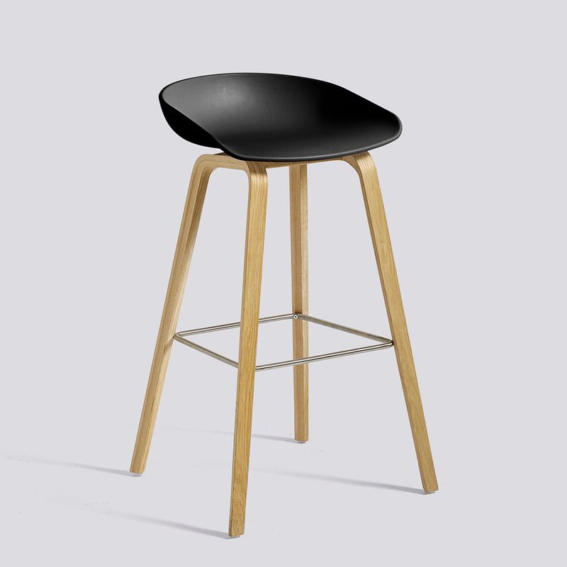 HAY About A Stool 32 barstol Black/Oak, 75 cm