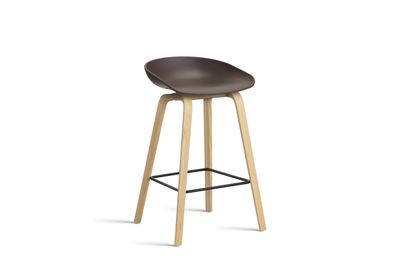 HAY About A Stool 32 barstol Raisin/Oak/Black, 65 cm