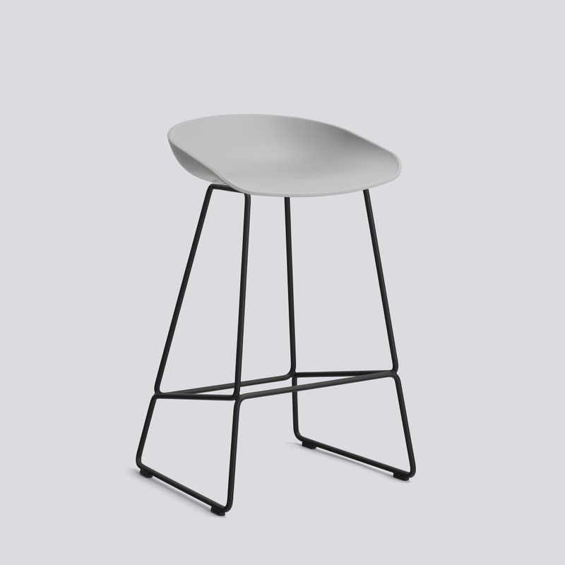 HAY About A Stool 38 barstol Concrete grey/Black, 65 cm