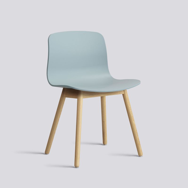 HAY About A Chair 12 stol Dusty blue/Oak
