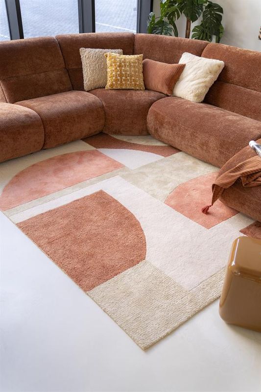 By Boo Kazi Matta 190x290 cm - Terracotta