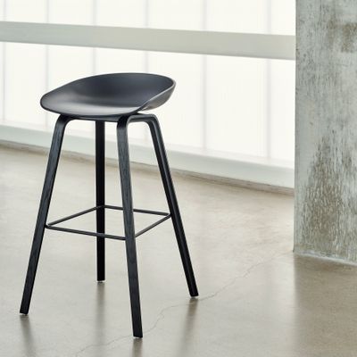 HAY About A Stool 32 barstol Black/Black/Black, 75 cm