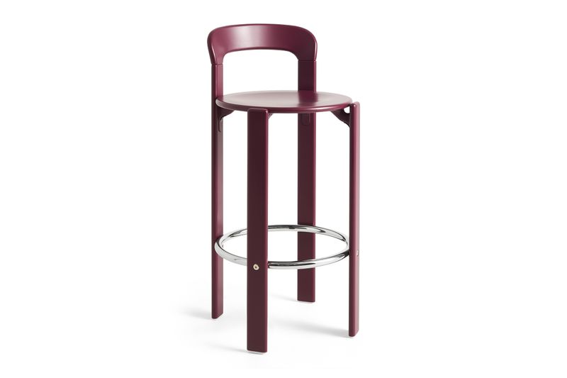 HAY Rey barstol Grape red, 75 cm