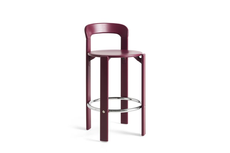 HAY Rey barstol Grape red, 65 cm
