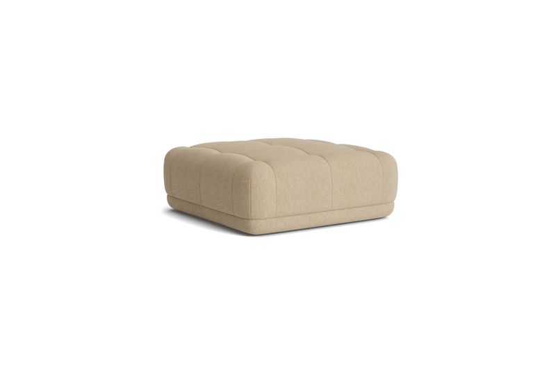 HAY Quilton fotpall Turf Sand, 105x105 cm