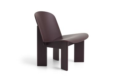 HAY Chisel 85 fåtölj Dark bordeaux