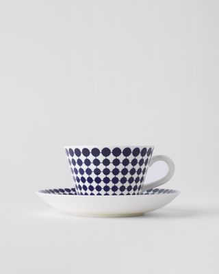Gustavsbergs Porslinsfabrik Adam kaffekopp med fat konisk