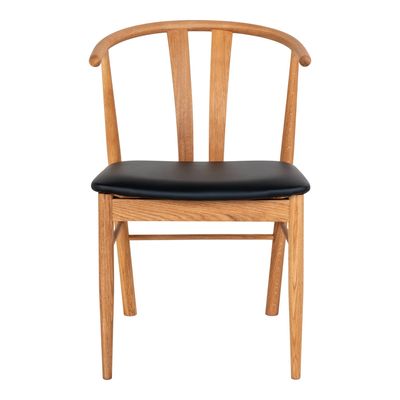 House Nordic Artenara Matstol Naturell/Svart 2-pack