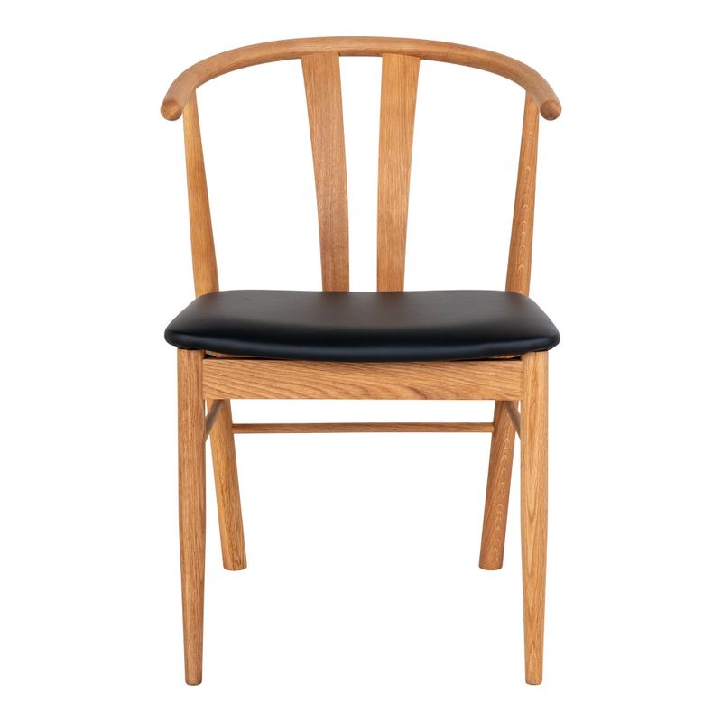 House Nordic Artenara Matstol Naturell/Svart 2-pack