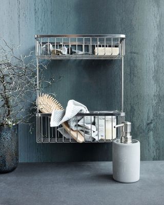 House Doctor Bath Korg Double med Silverfinish