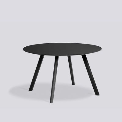 HAY CPH25 matbord, Black linoleum/Black oak