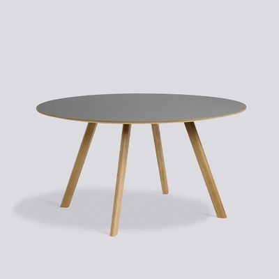 HAY CPH25 matbord, Grey linoleum/Lacquered oak