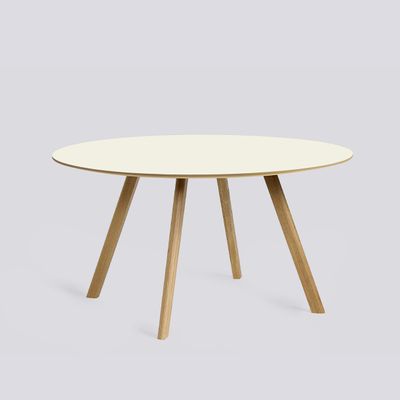 HAY CPH25 matbord, Off-white linoleum/Lacquered oak