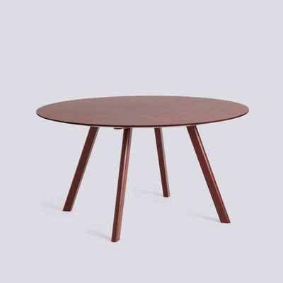 HAY CPH25 matbord, Burgundy linoleum/Bordeaux oak