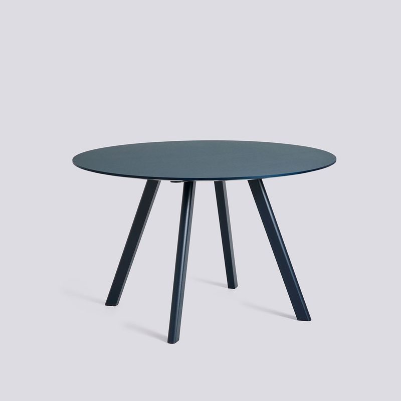 HAY CPH25 matbord, Smokey blue linoleum/Deep blue oak