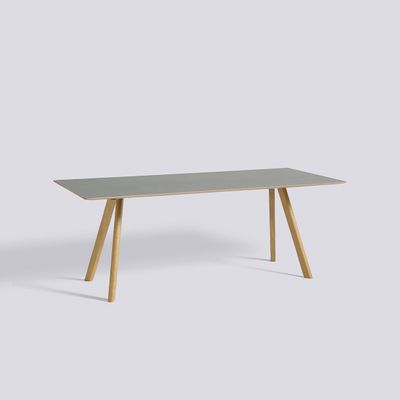 HAY CPH30 matbord, Grey linoleum/Lacquered oak