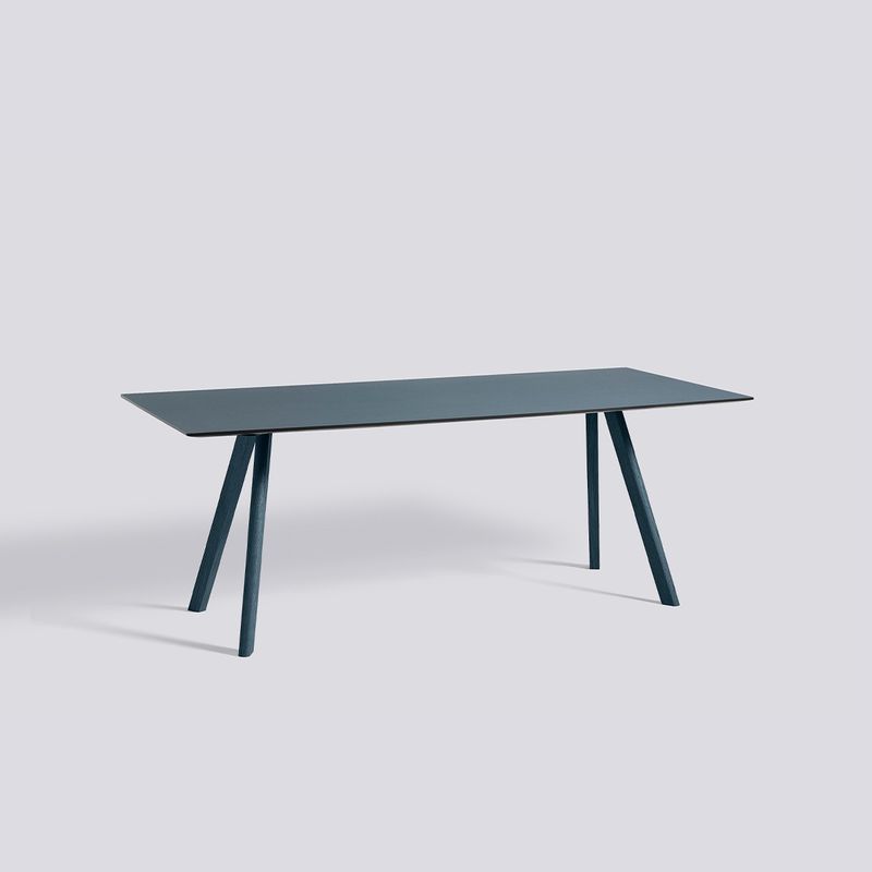 HAY CPH30 matbord, Smokey blue linoleum/Deep blue oak