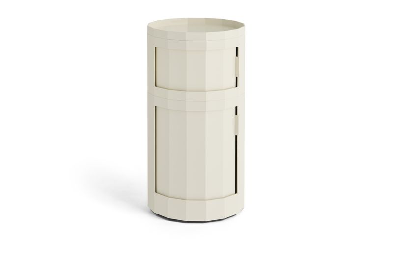 HAY Facet Cabinet 110 skåp Eggshell, Ø38 cm
