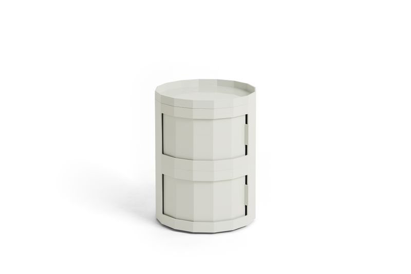 HAY Facet Cabinet 20 skåp Misty grey, Ø38 cm