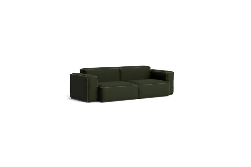 HAY Mags Soft Low Armrest soffa 2,5-sits kombination 1, Maglia Dark green