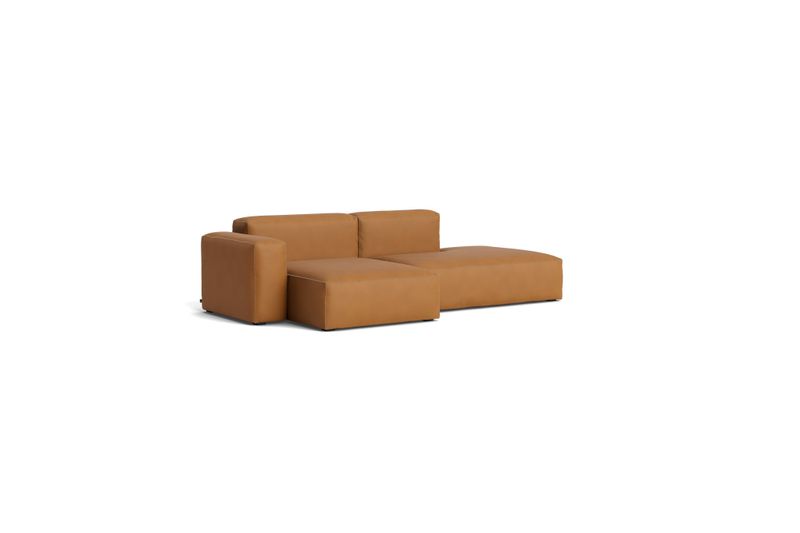 HAY Mags Soft Low Armrest soffa 2,5-sits kombination 3 vänster, Sense Cognac