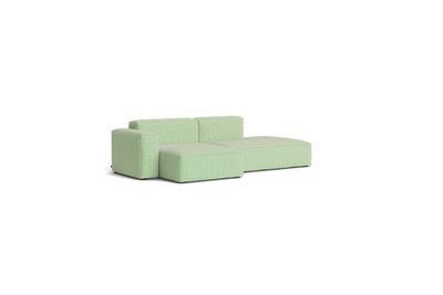 HAY Mags Soft Low Armrest soffa 2,5-sits kombination 3 vänster, Tartaglia Green white 989