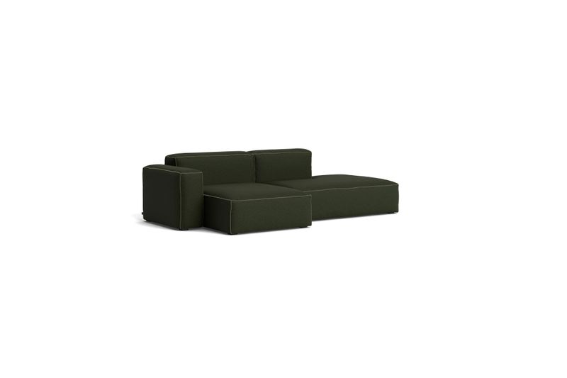 HAY Mags Soft Low Armrest soffa 2,5-sits kombination 3 vänster, Maglia Dark green